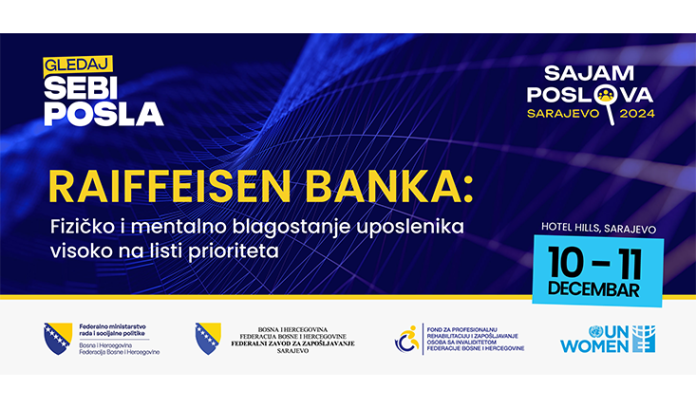 U susret „Sajmu poslova - Gledaj sebi posla“ 10. i 11. decembar 2024. RAIFFEISEN BANKA: Kultura kontinuiranog učenja kao ključna korporativna vrijednost