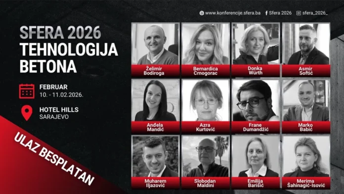 Sfera 2026 okuplja vrhunske stručnjake za tehnologiju betona